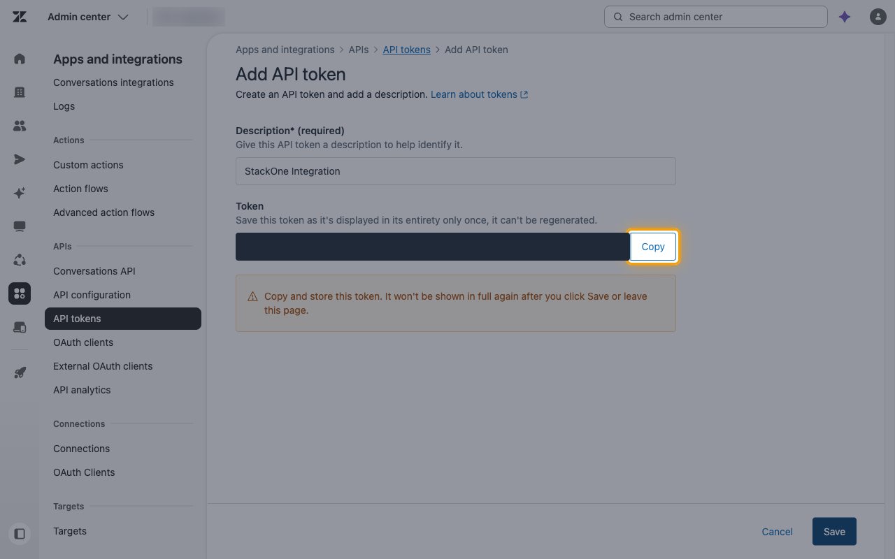 The generated API token with the Copy button highlighted and the token value masked