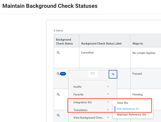 Maintain Background Check Statuses