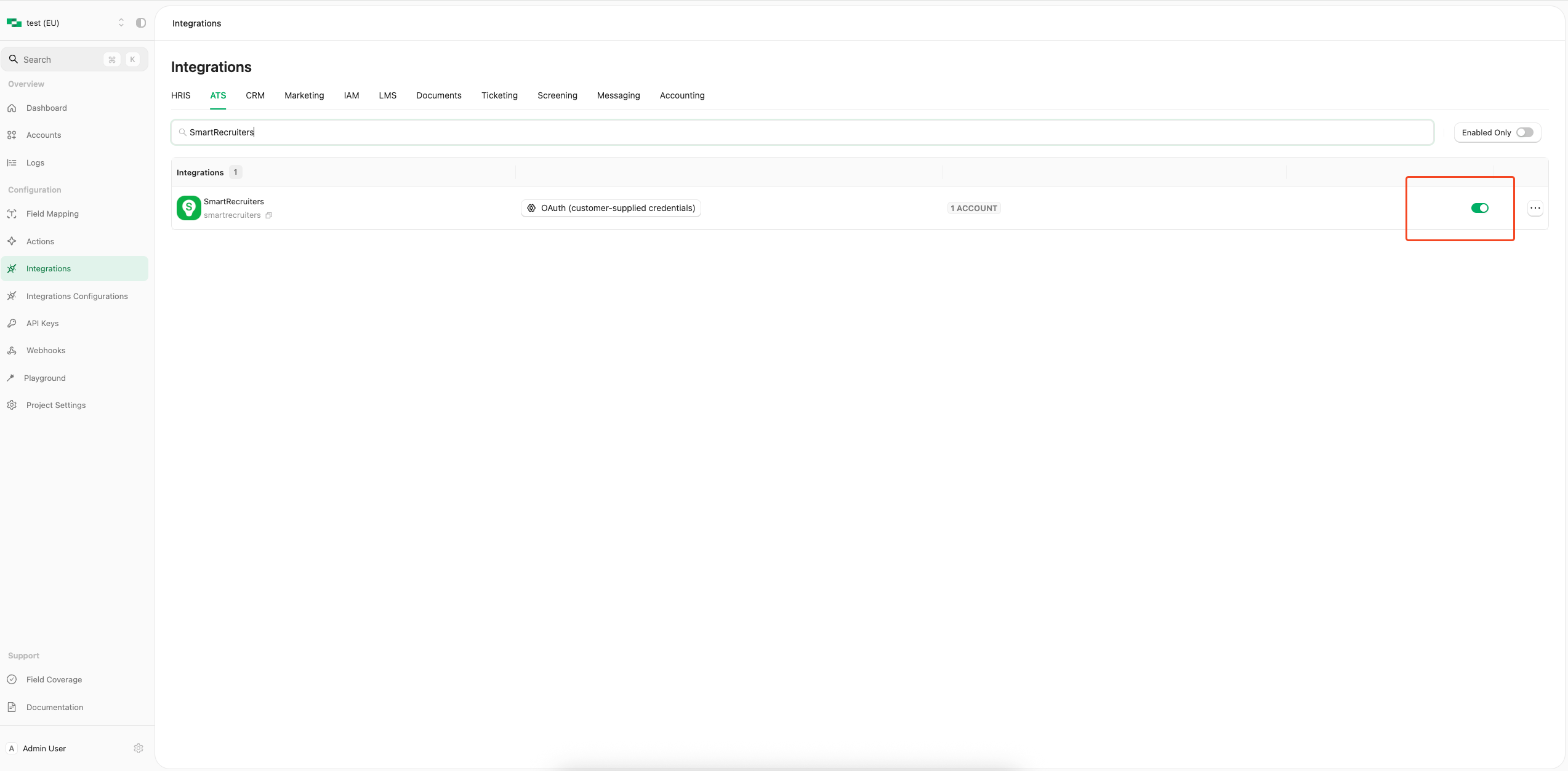 SmartRecruiters Integration Setup