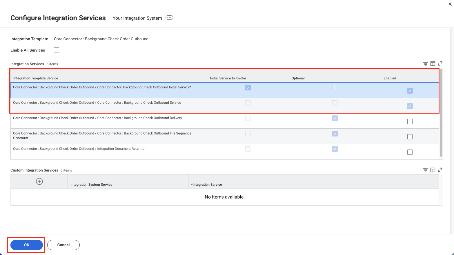 Add Integration Services