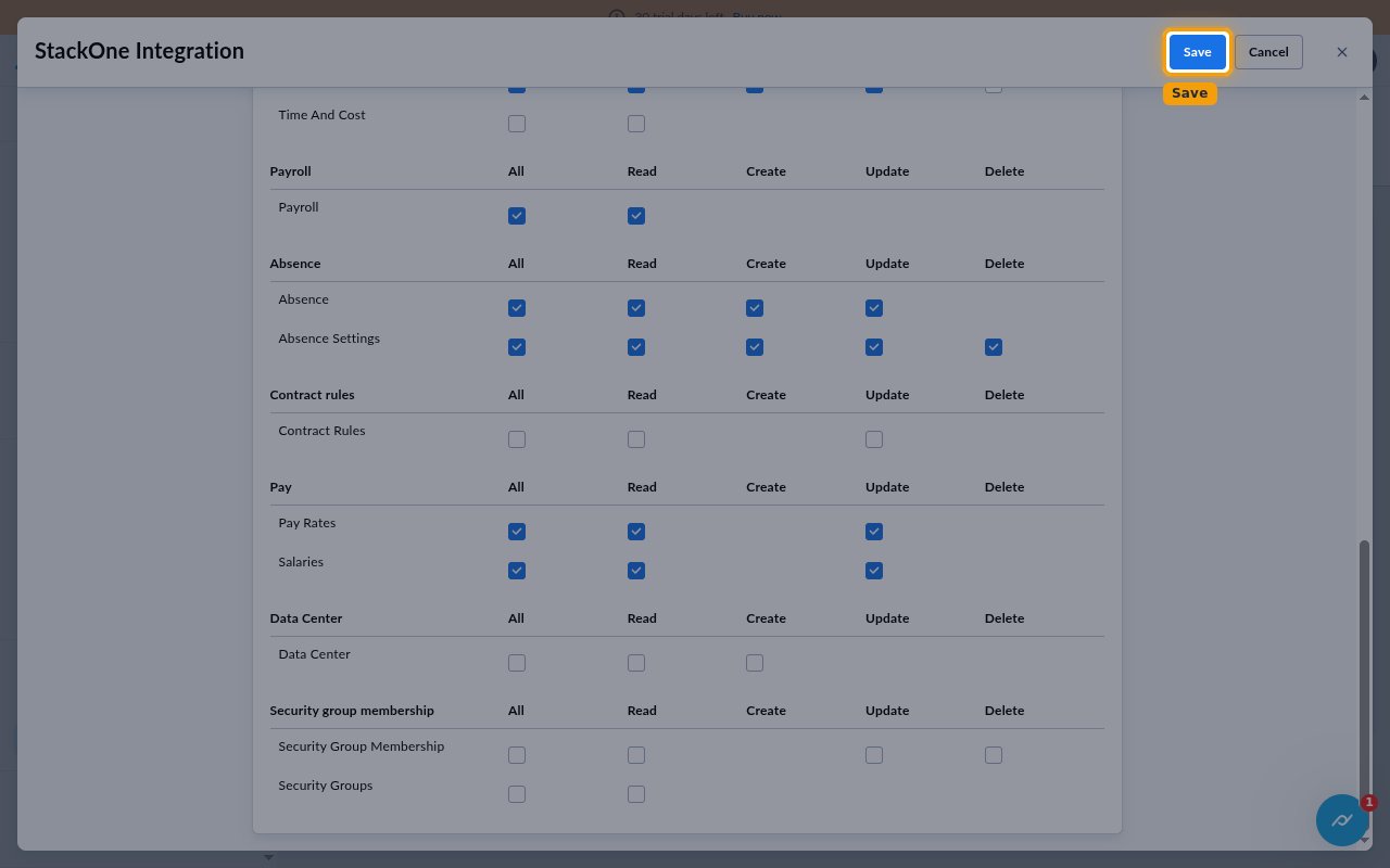 The New Application dialog with the Save button highlighted