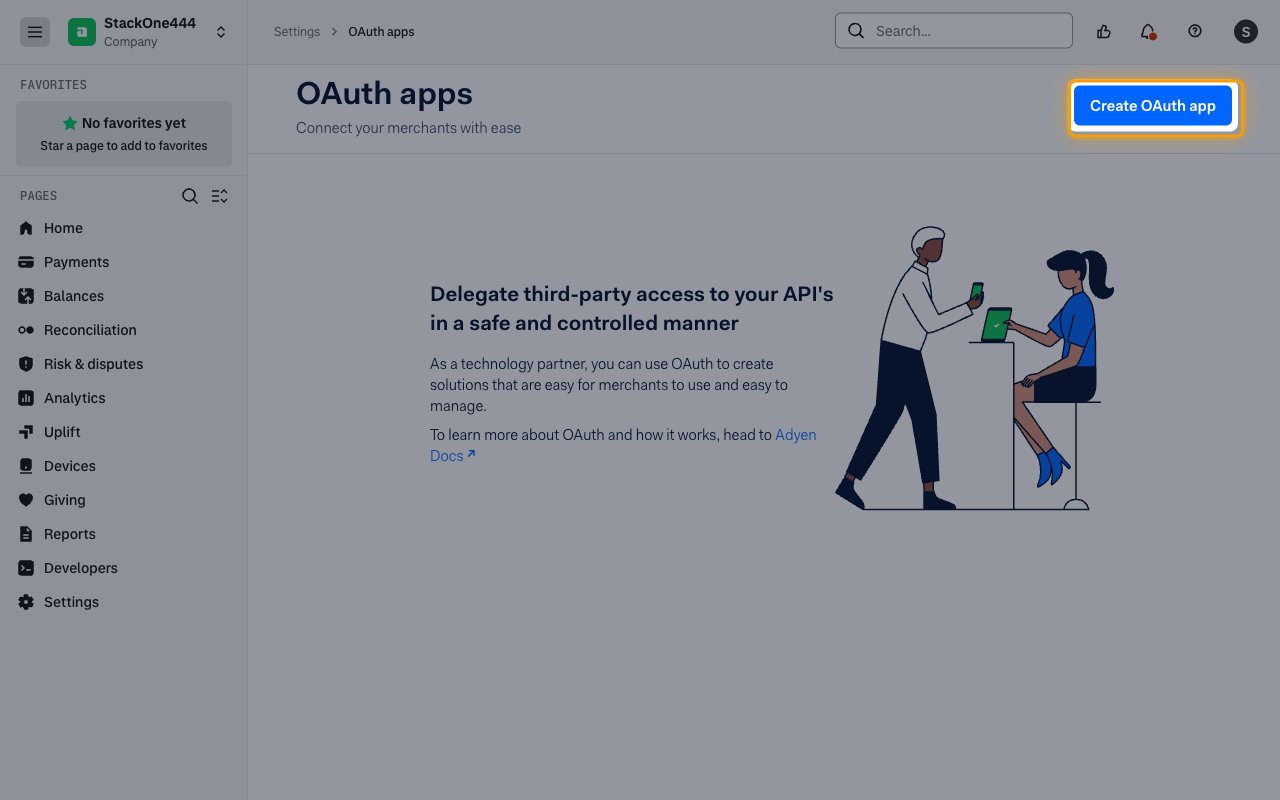 The OAuth apps page with the Create OAuth app button highlighted