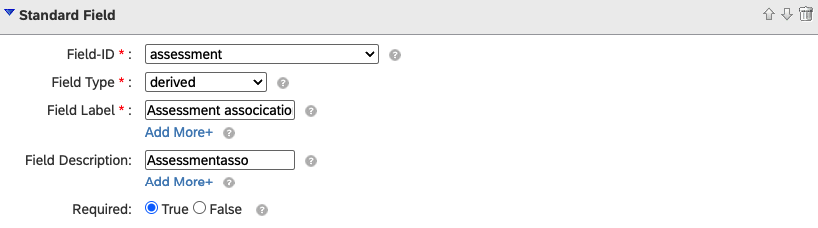 Add a field from JR field template
