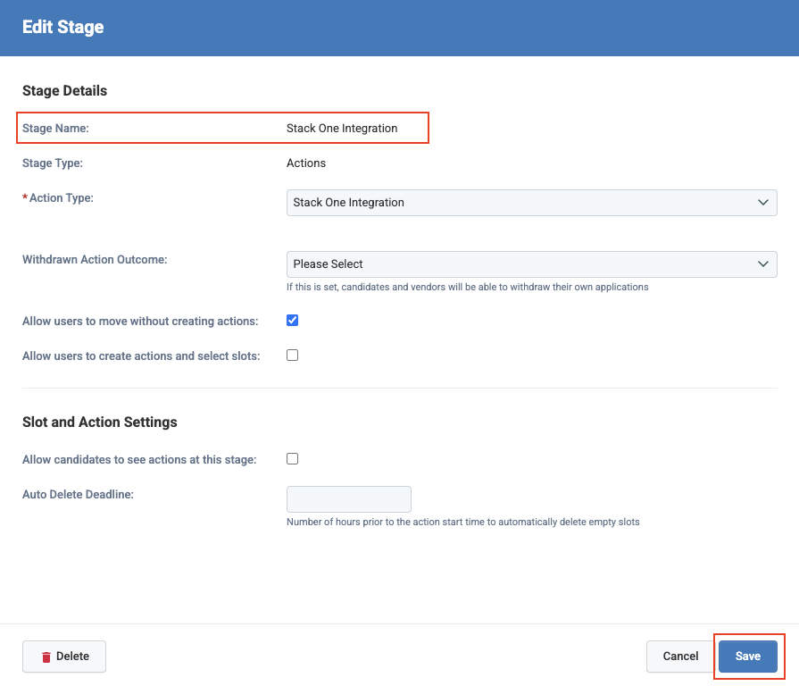 Eploy Integration app Stage