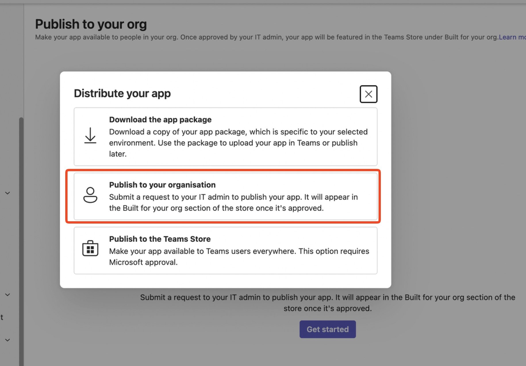 Publish to Your Org