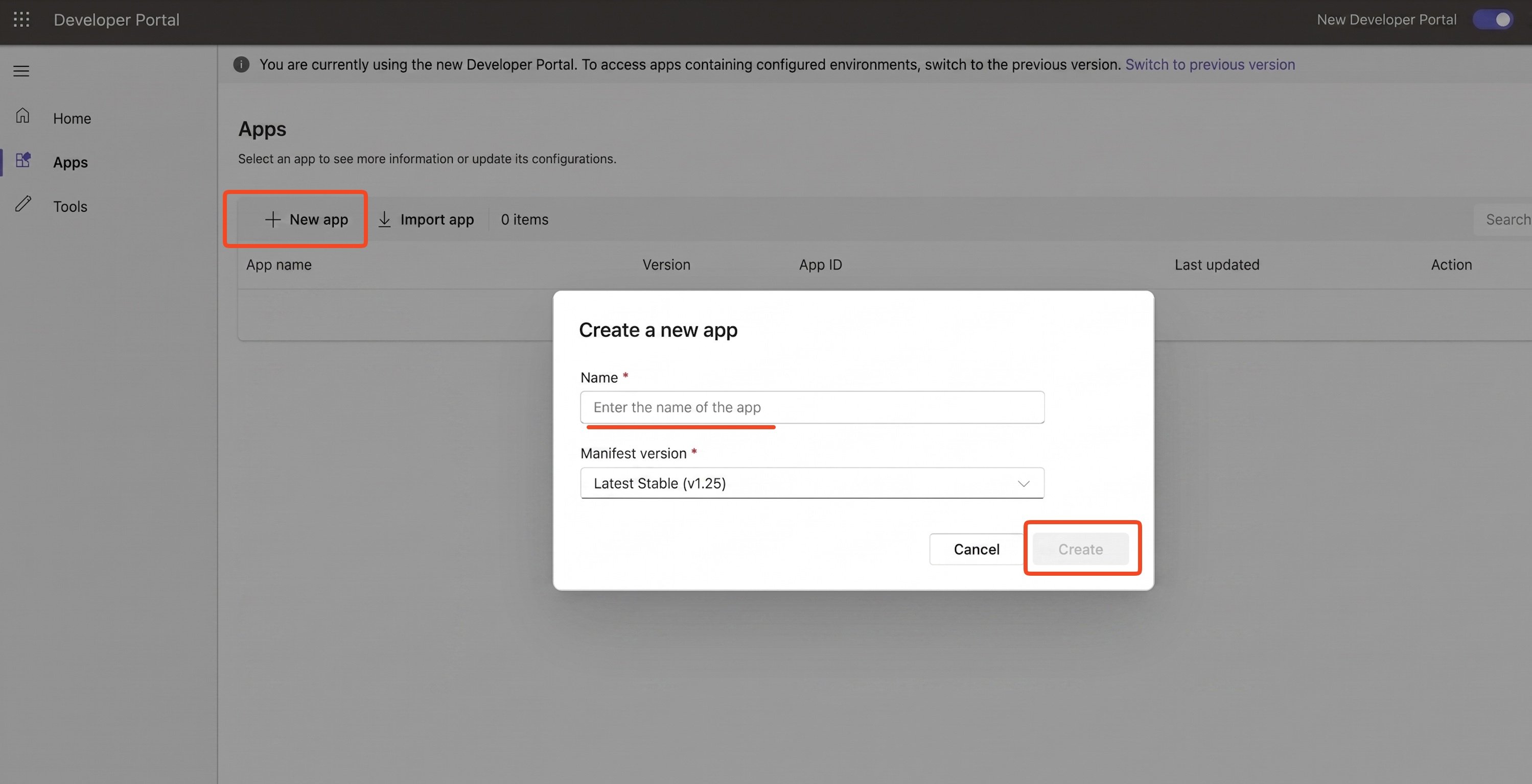 Create App