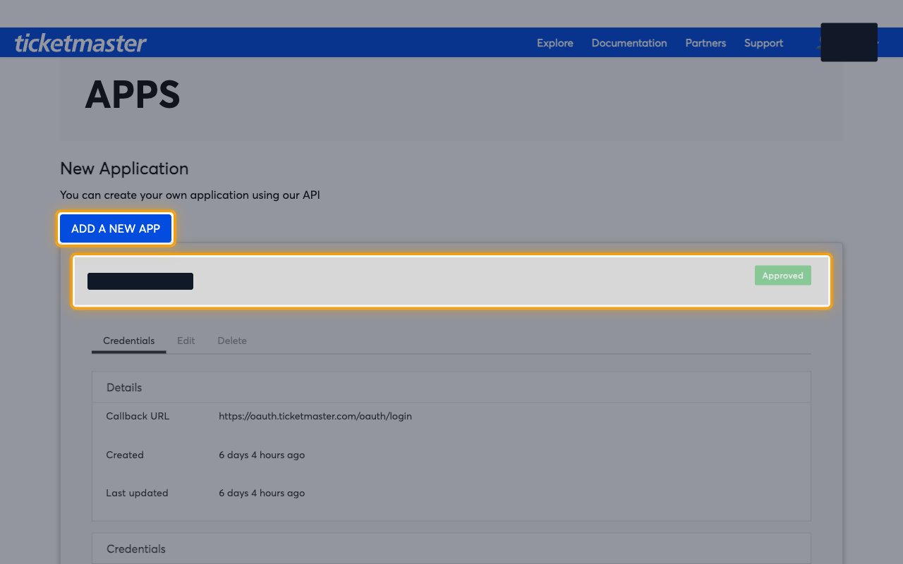 An expanded app on the Apps page showing the Credentials, Edit and Delete tabs and the Details panel