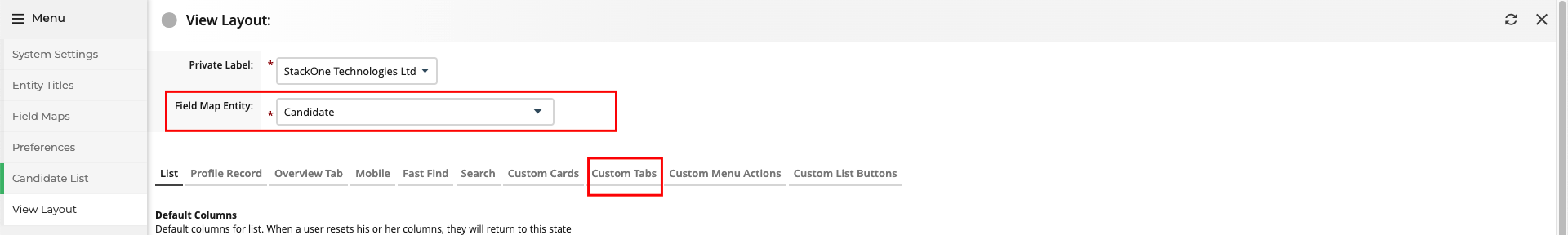 Custom Tab Button