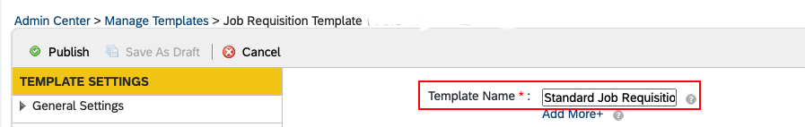 Standard Job Requisition