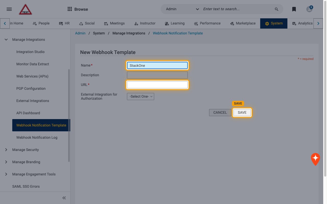 New Webhook Template form with the Name and URL fields and the SAVE button highlighted