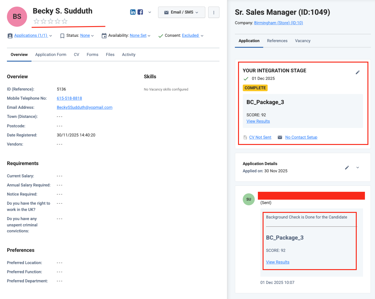 Eploy update result view