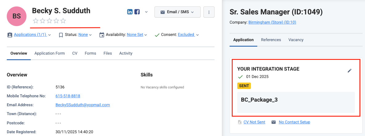 Eploy sent test view