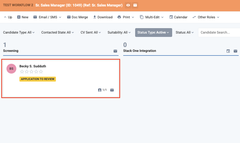 Eploy candidate in pipeline