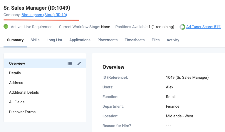 Eploy create vacancy
