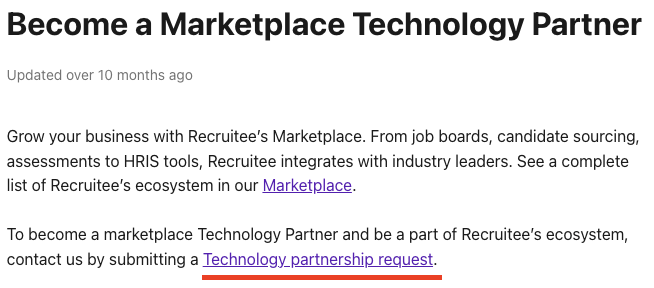 Become a Marketplace Technology Partner