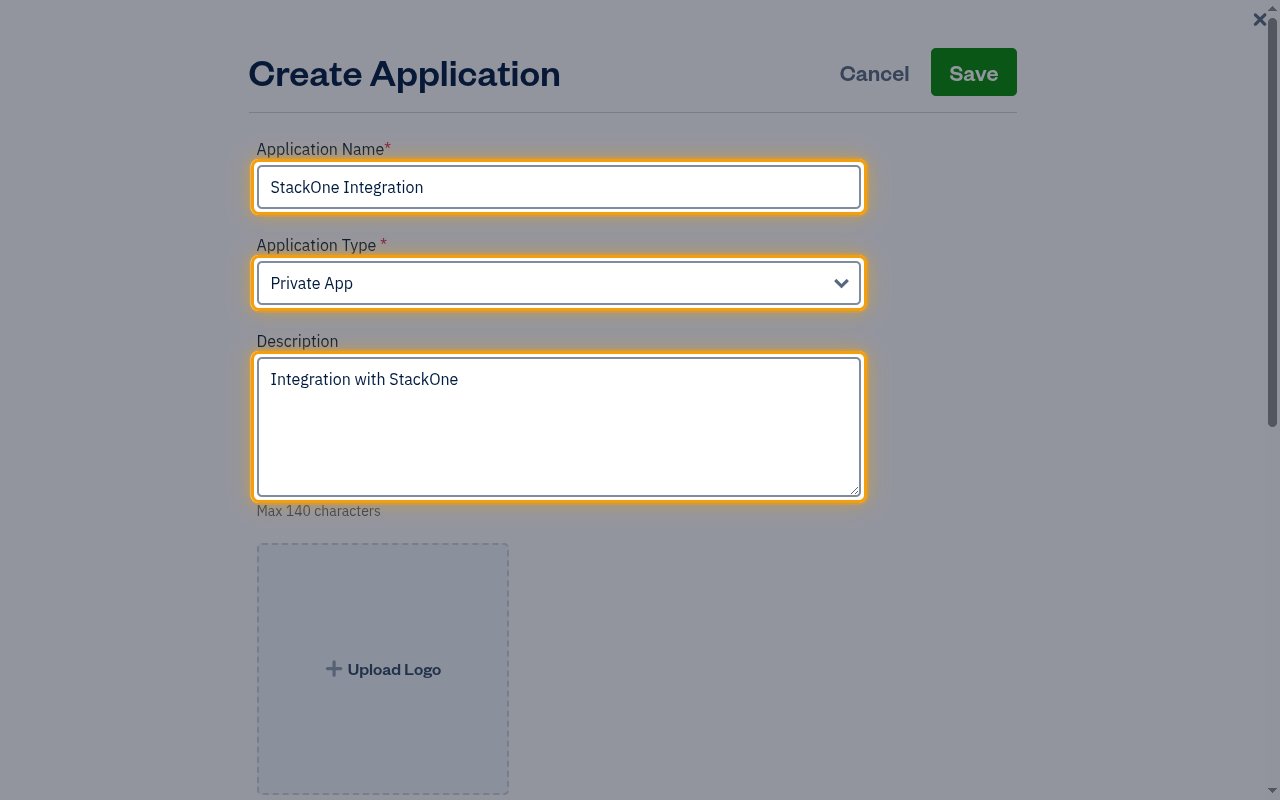 The Create Application form with the Application Name, Application Type and Description fields highlighted