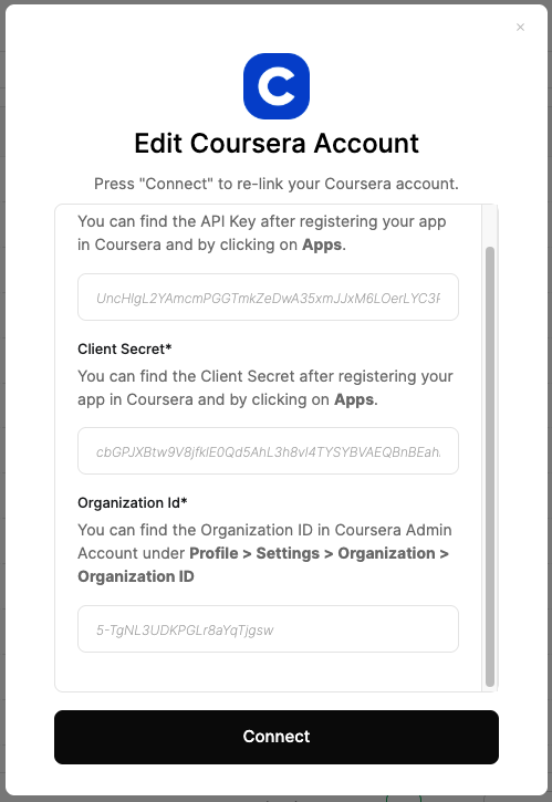 Link Coursera Account