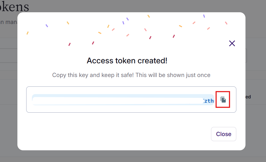Copy Access Token