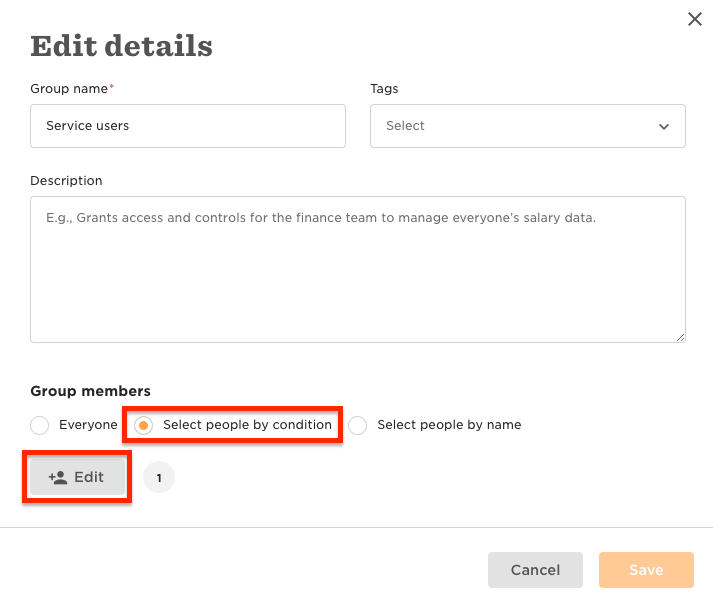Select People By Condition