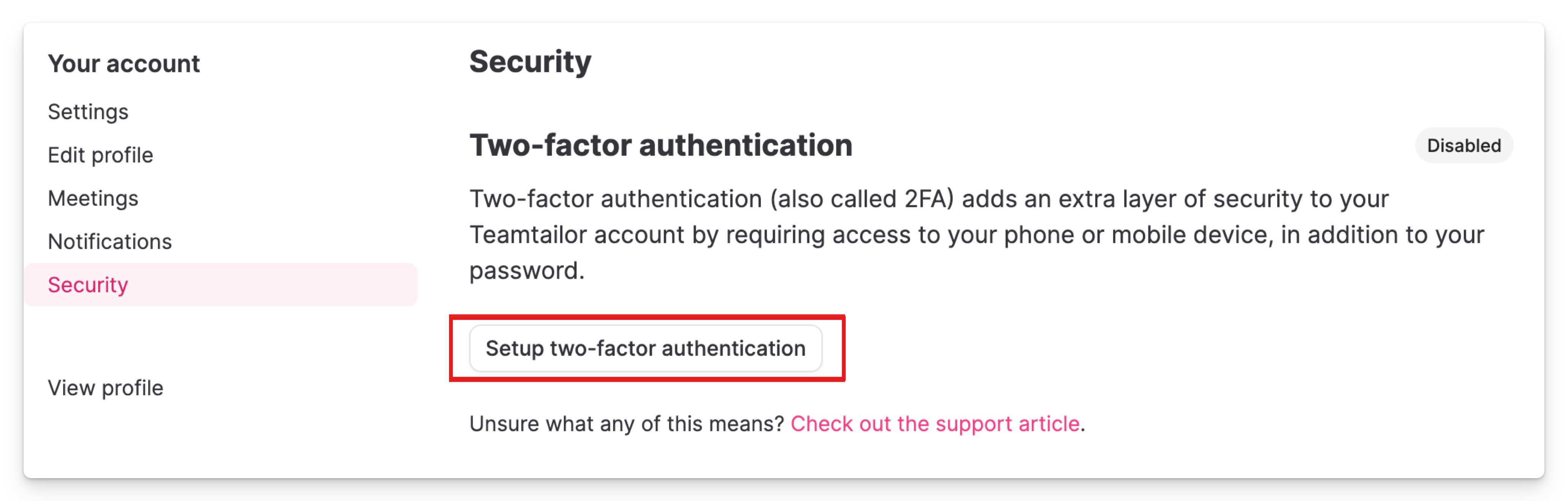 2 Step Authentication