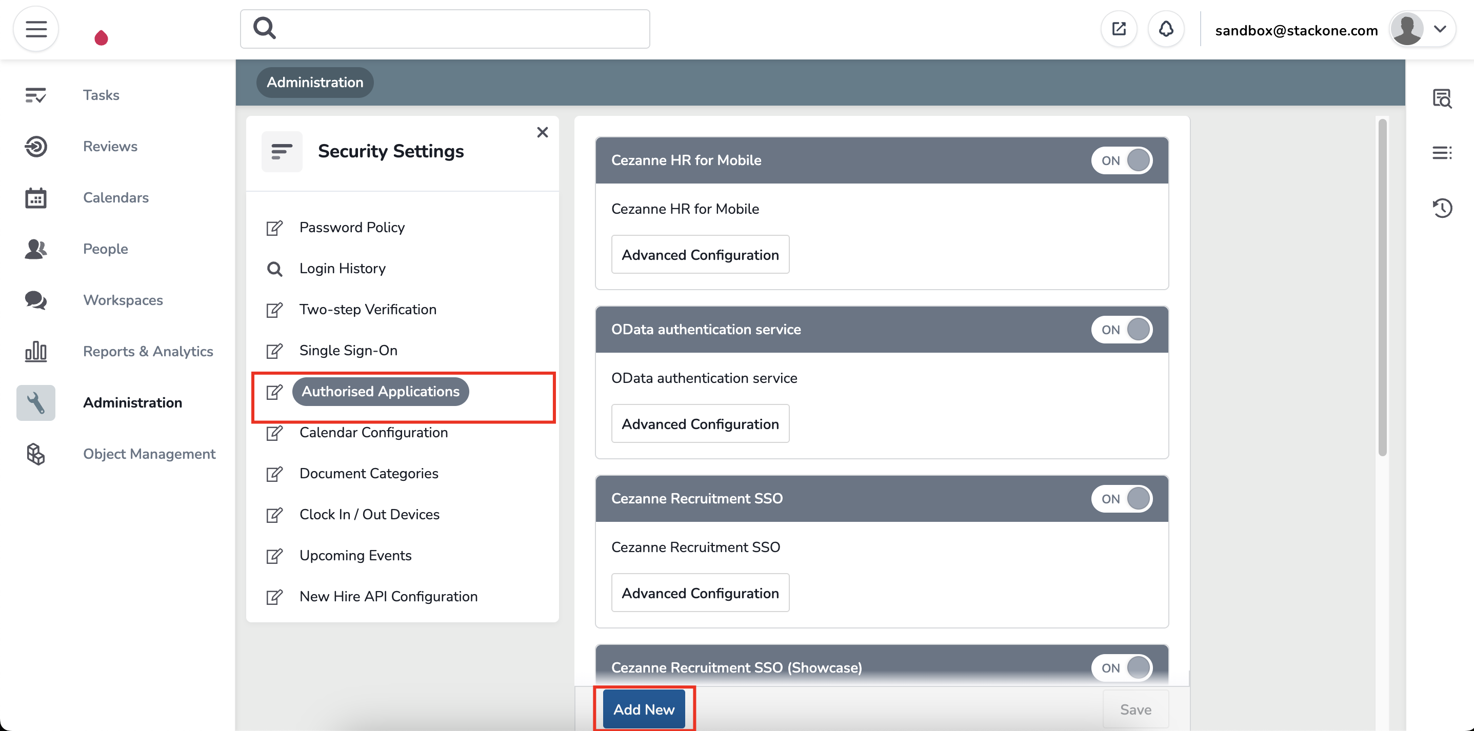 Navigate to Applications