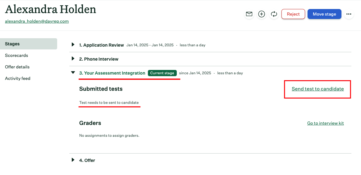 Add New Candidate within the Job
