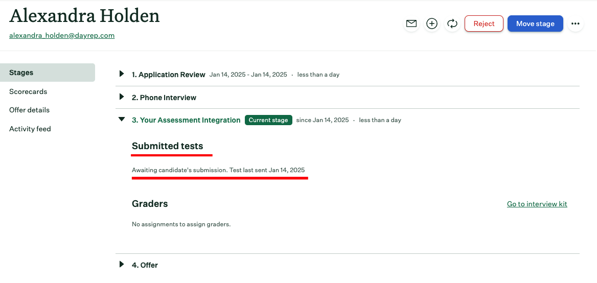 Add New Candidate within the Job