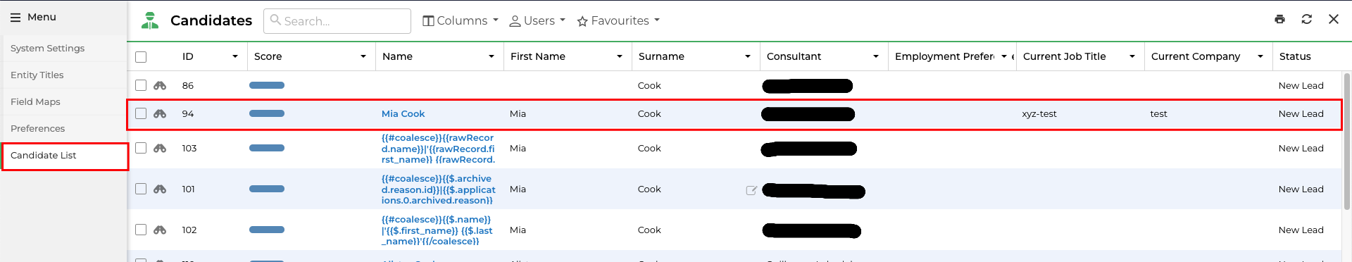 Maintain Assessment Status
