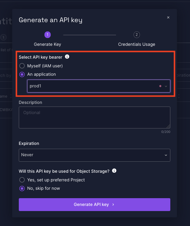 API Key Details