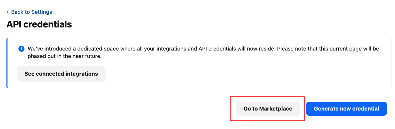 API Credentials