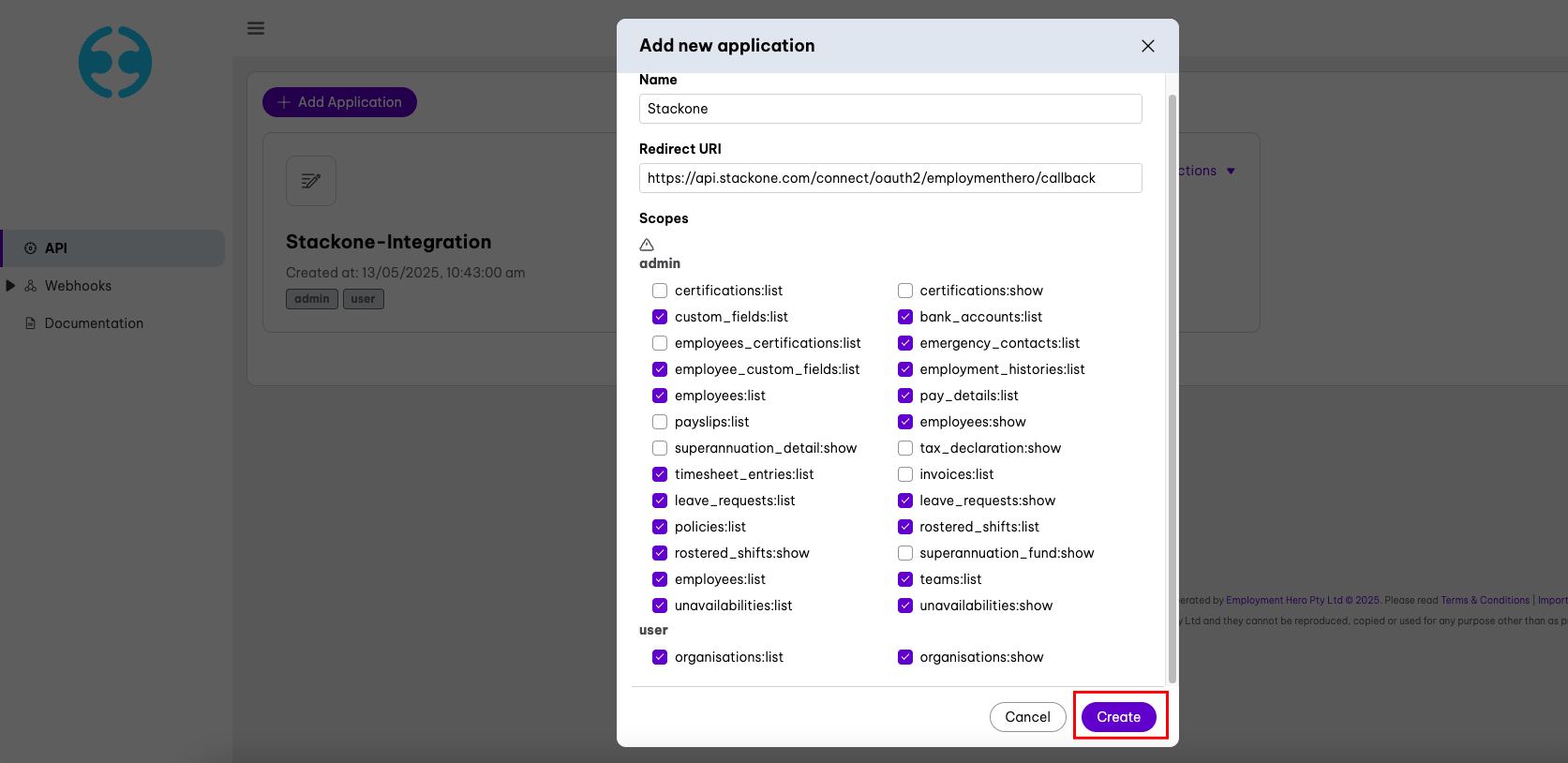Configure the App Details