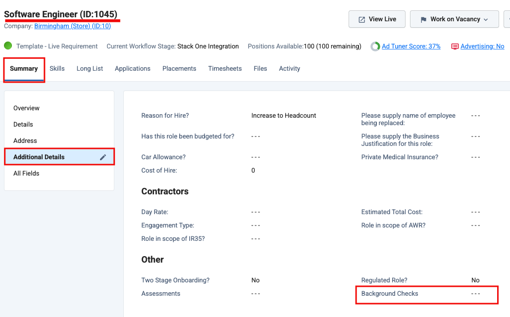 navigate to additional details page