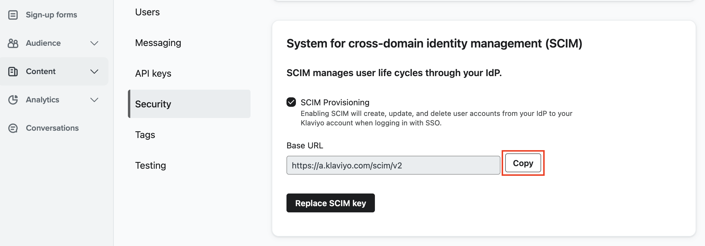 SCIM Provisioning