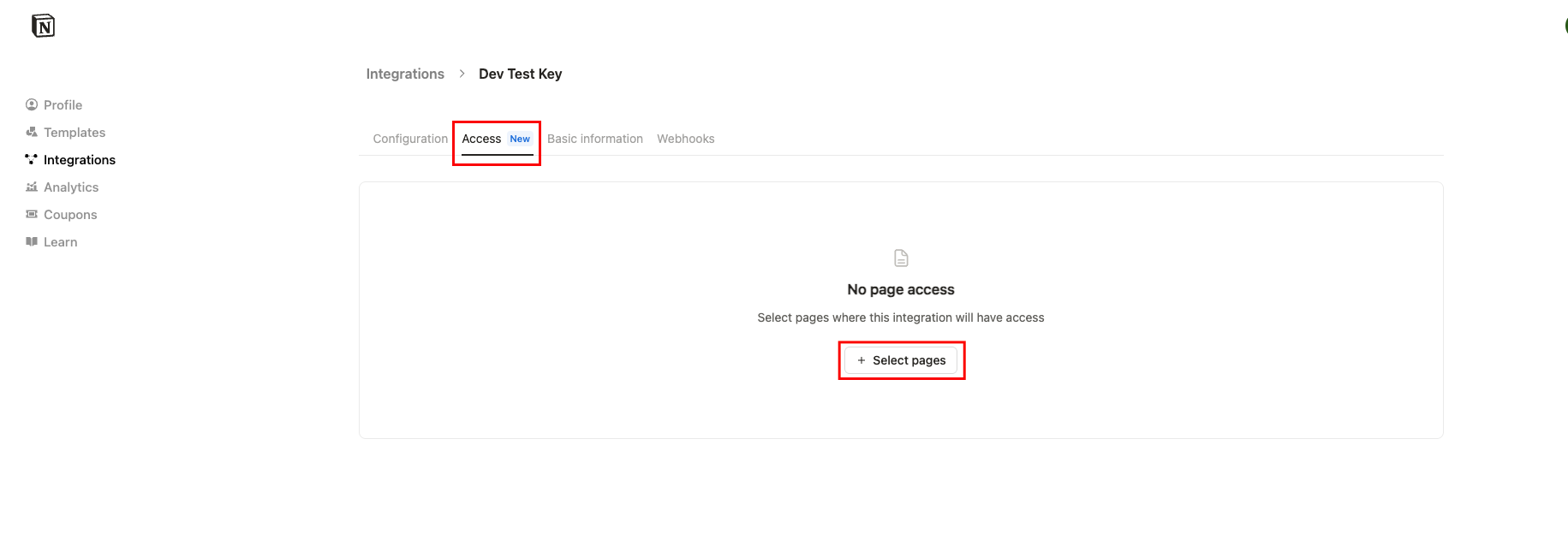 Navigate to Select Pages