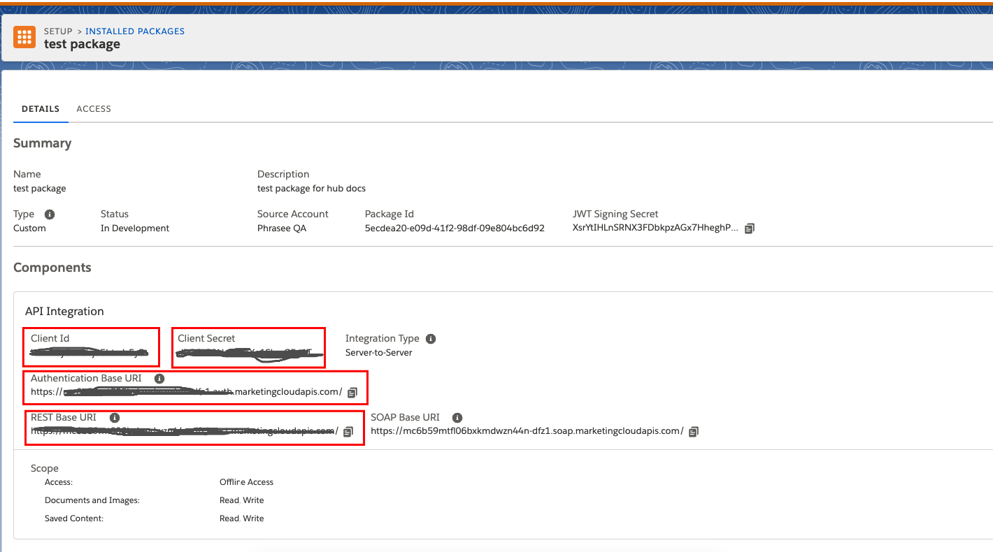 Set Server-to-Server Properties