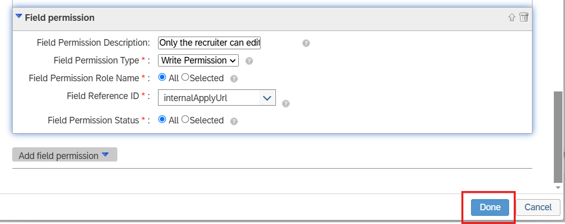 Configure Field Permissions