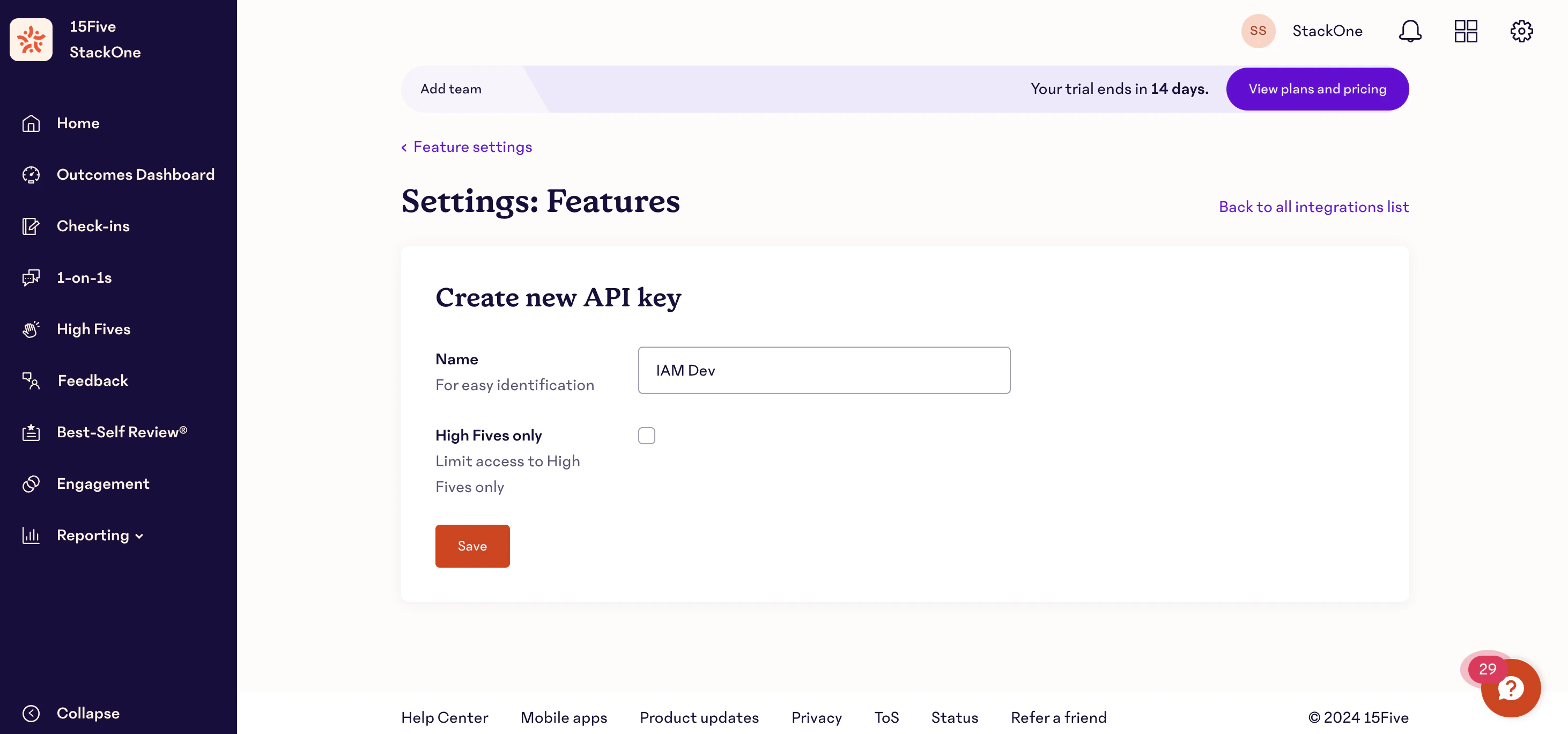 API Key Details