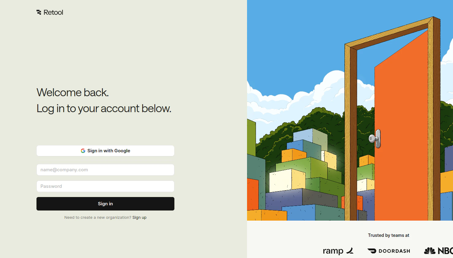 Log in