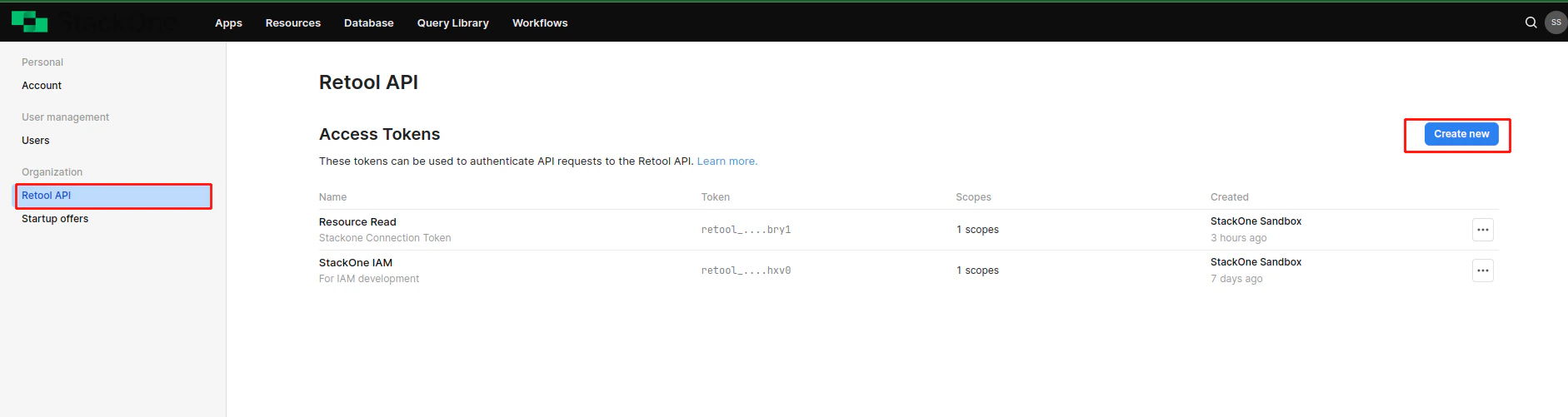 Create New API Key