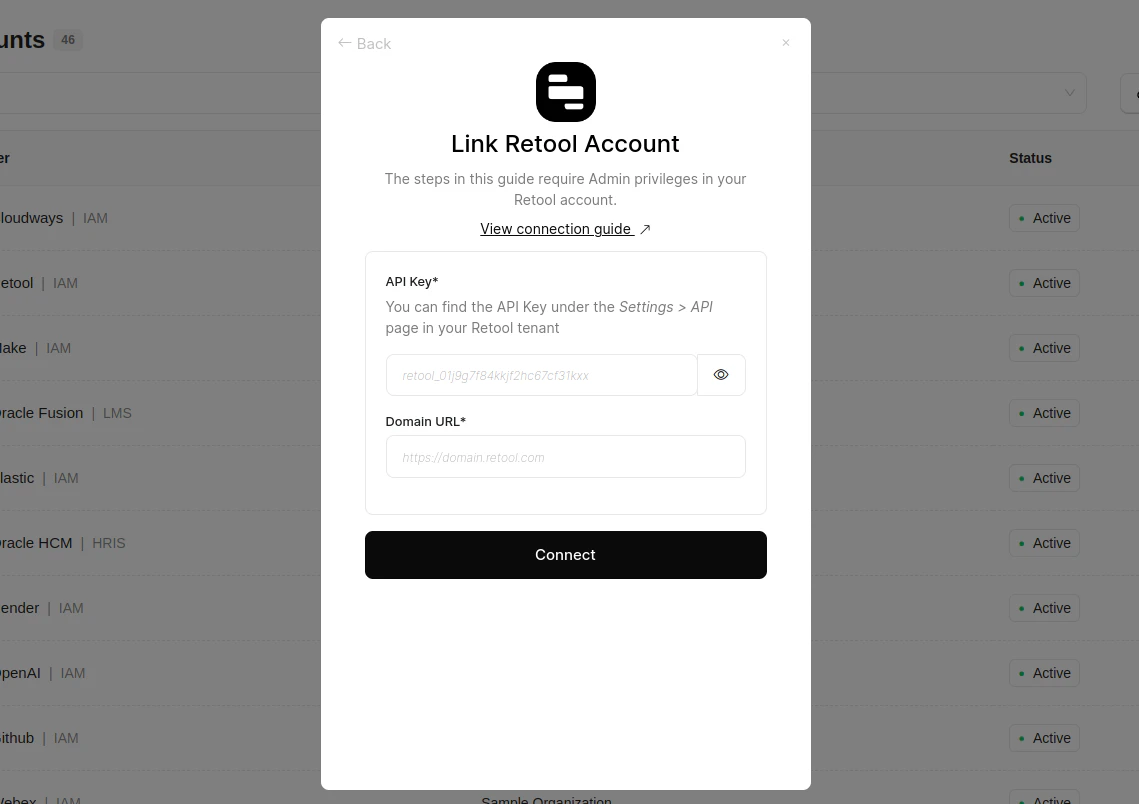 Enter Credentials
