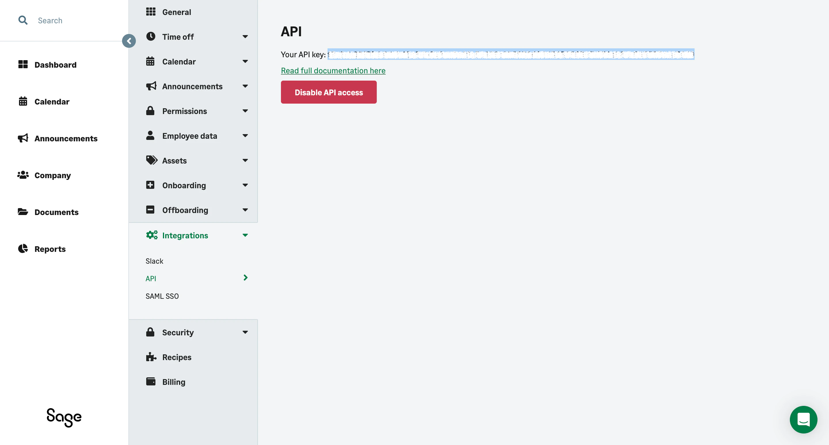 Copy API Key