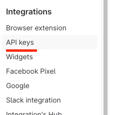 API Keys