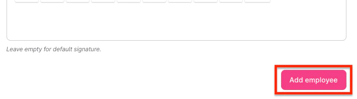 Add Employee