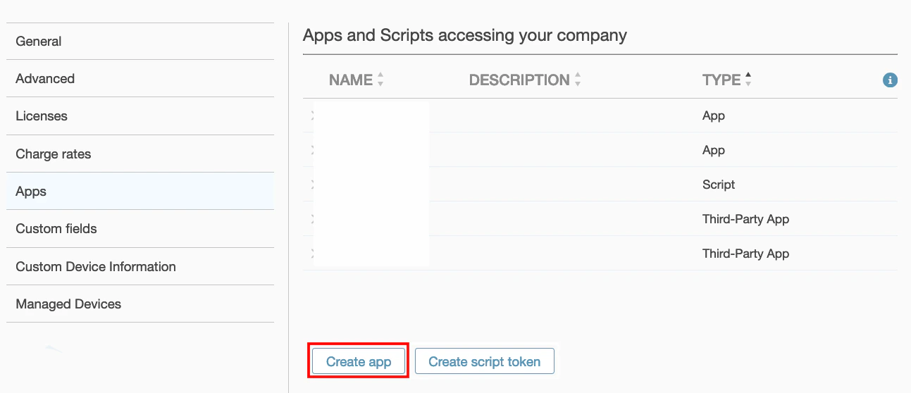 Create New App