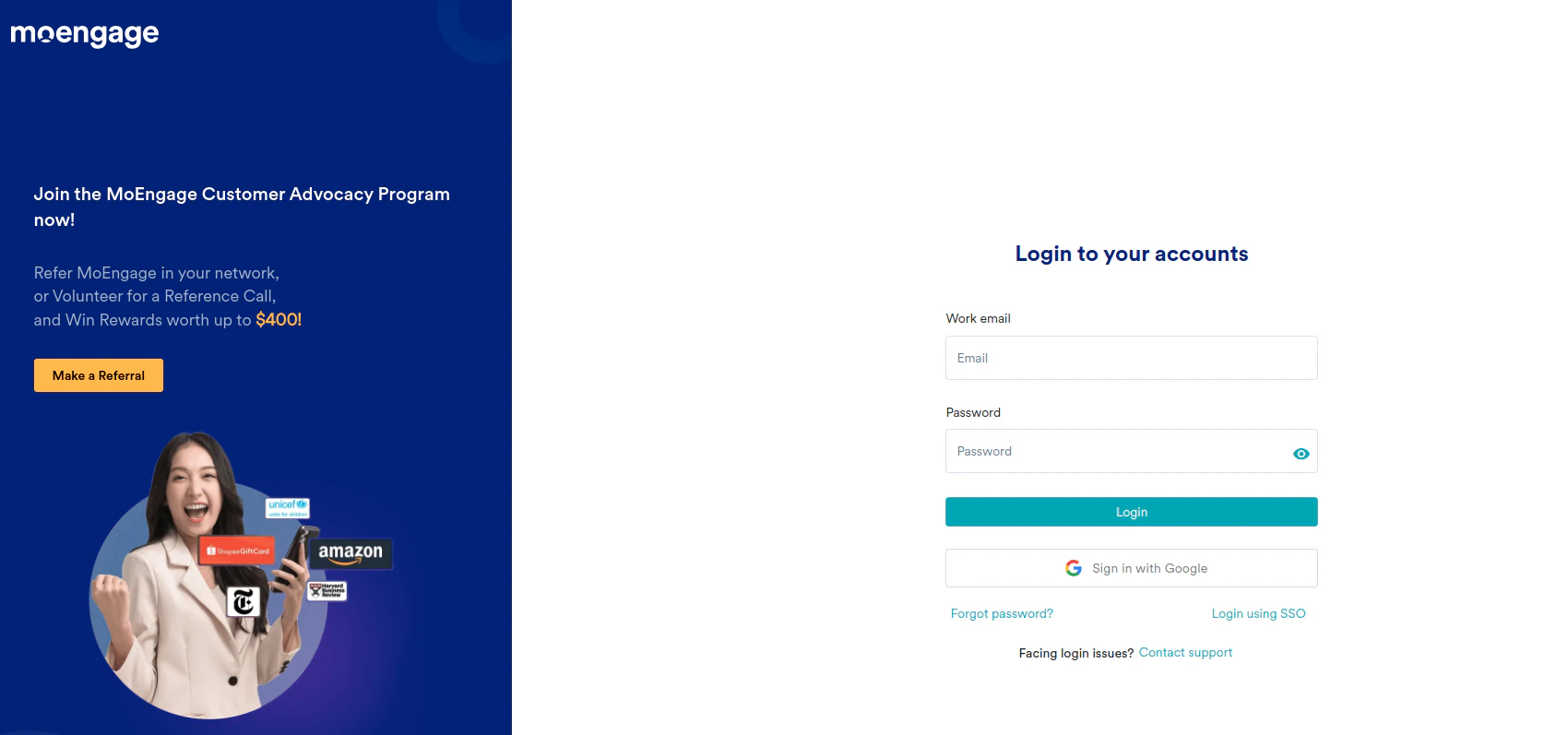 Log in