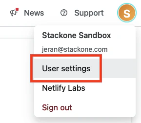 User Settings