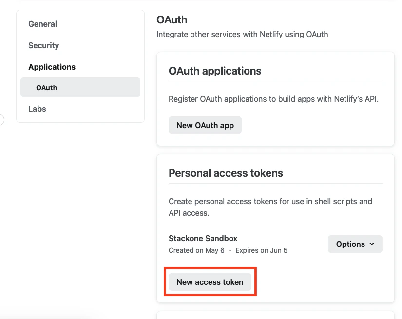 New Access Token