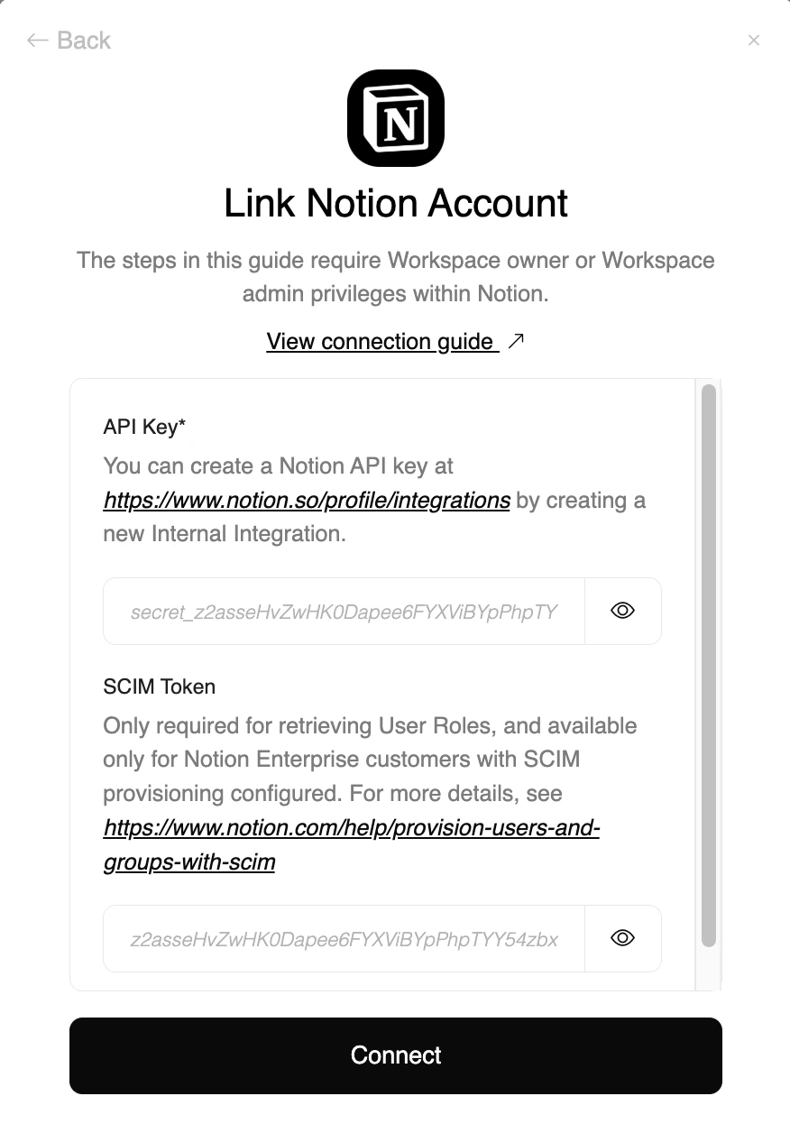 Enter Credentials
