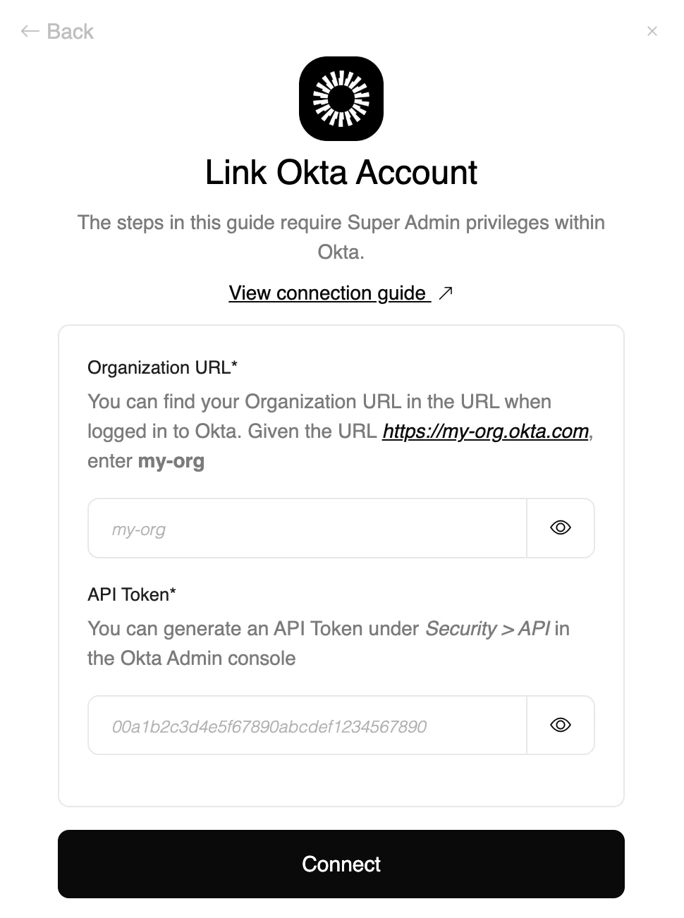 Enter Credentials