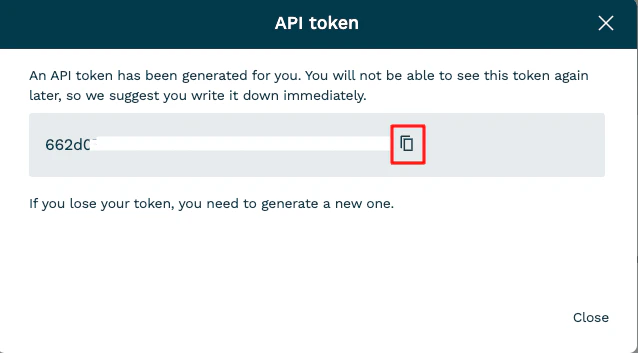 Copy API Key